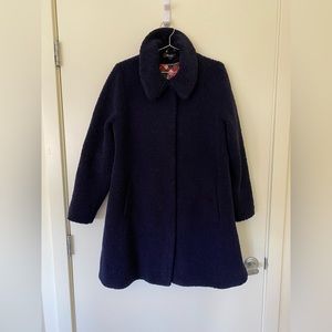 King Louie Raglan Teddy A Line Coat